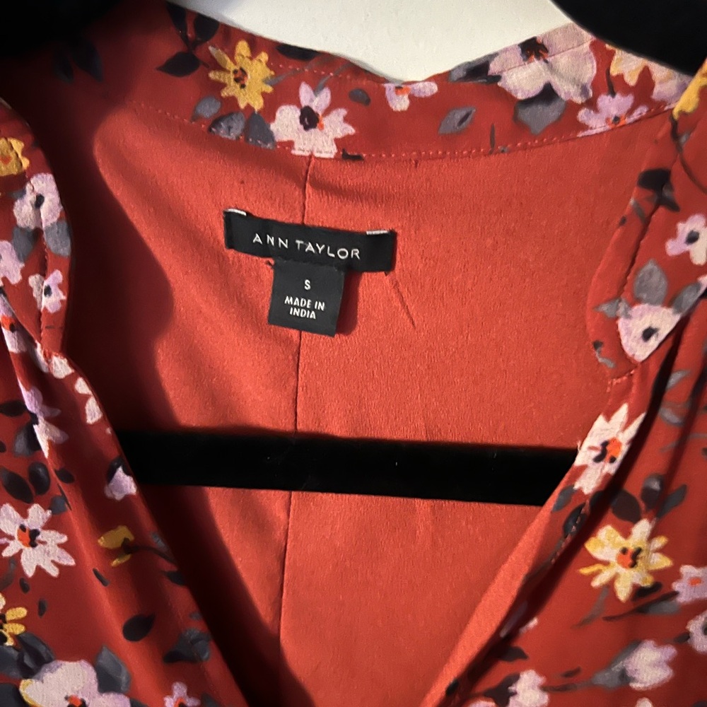 Ann Taylor Red Floral dress